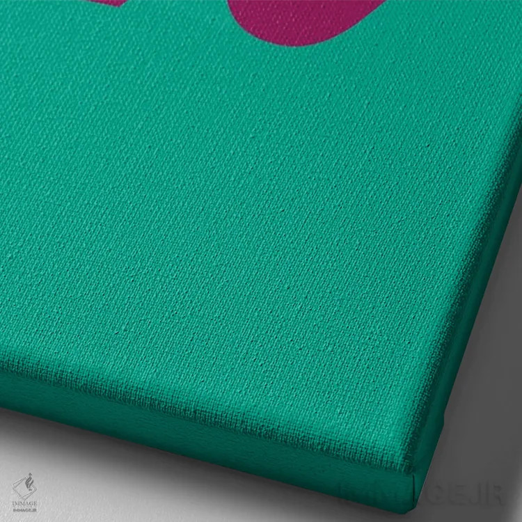 تابلو مدرن عشق - سایه بزرگ اثر پیکسی پیپر - نمای نزدیک بافت بوم