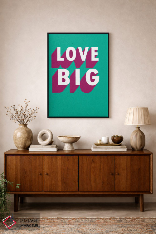 تابلو مدرن عشق - سایه بزرگ اثر پیکسی پیپر - D1B