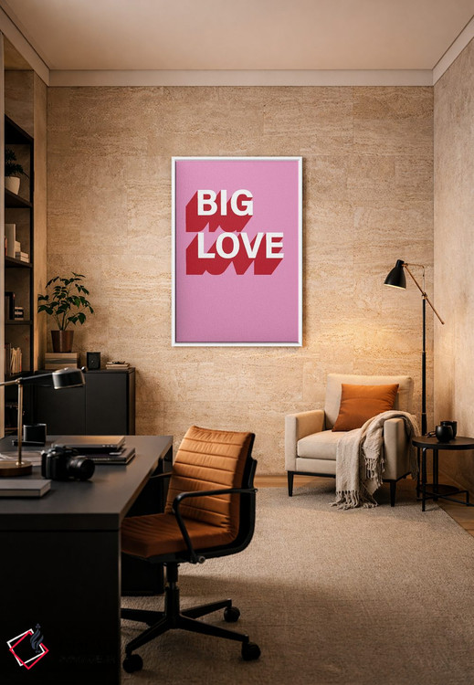 تابلو مدرن عشق بزرگ اثر پیکسی پیپر - D6W