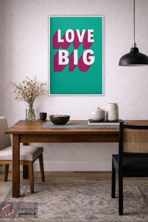 تابلو مدرن عشق - سایه بزرگ اثر پیکسی پیپر - D2W