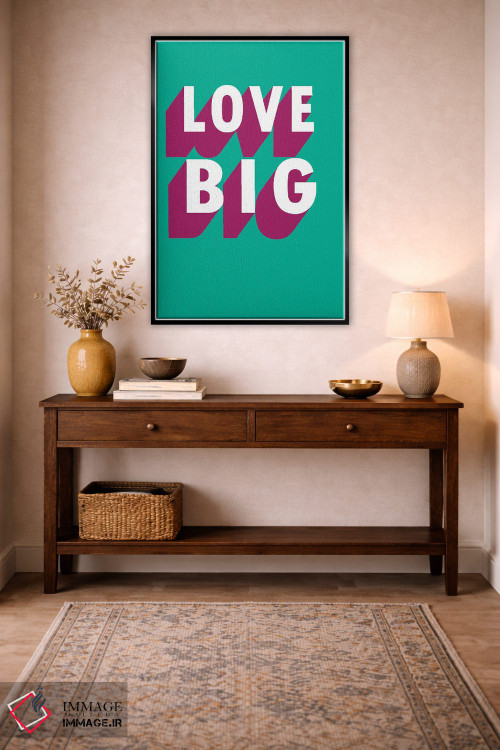 تابلو مدرن عشق - سایه بزرگ اثر پیکسی پیپر - D4B