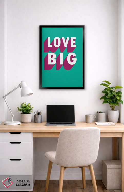 تابلو مدرن عشق - سایه بزرگ اثر پیکسی پیپر - D5B