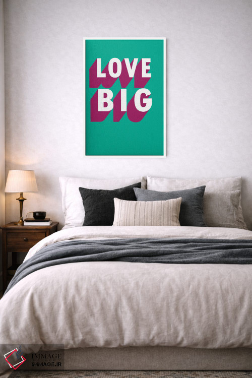 تابلو مدرن عشق - سایه بزرگ اثر پیکسی پیپر - D6W