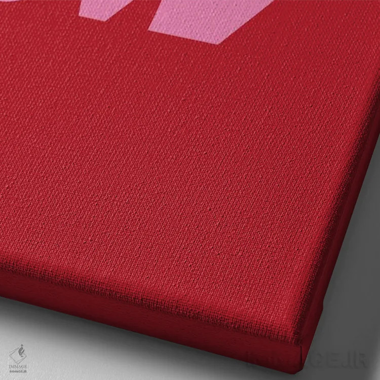 تابلو مدرن سایه ای از عشق فراوان اثر پیکسی پیپر - نمای نزدیک بافت بوم