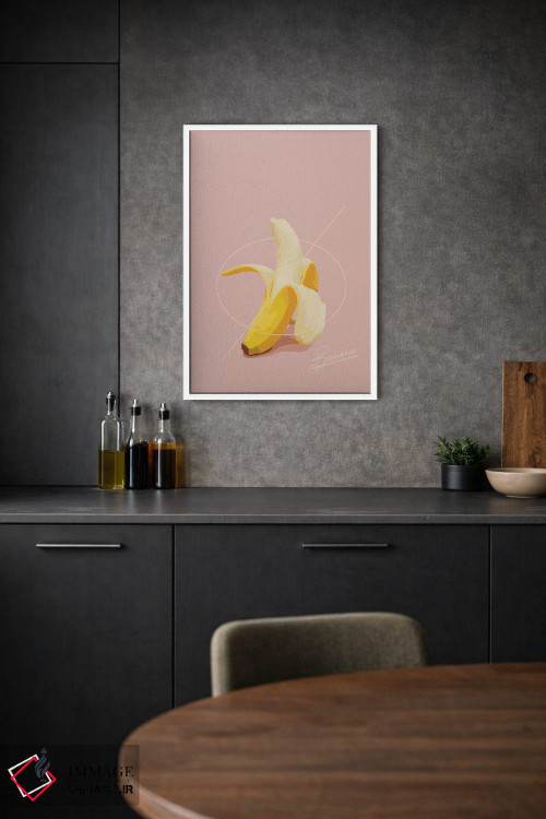 تابلو مینیمال تابستان موزی اثر پیکسی پیپر - D1W