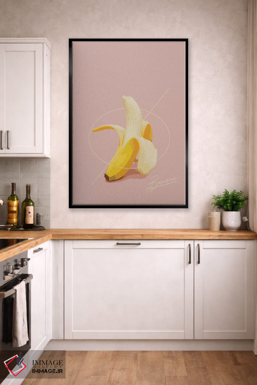 تابلو مینیمال تابستان موزی اثر پیکسی پیپر - D2B