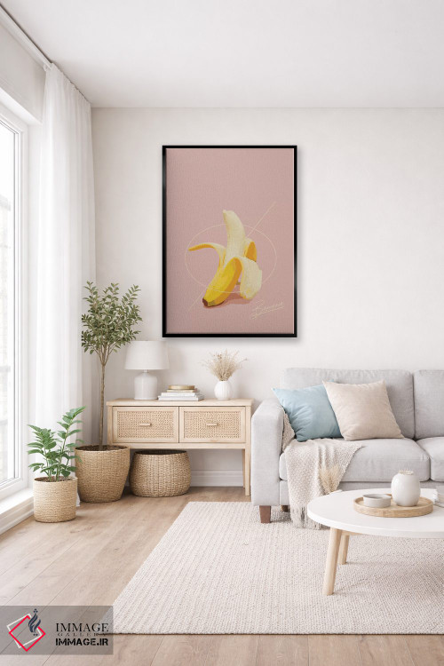 تابلو مینیمال تابستان موزی اثر پیکسی پیپر - D5B