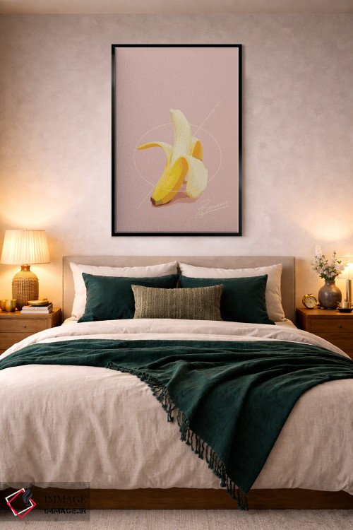 تابلو مینیمال تابستان موزی اثر پیکسی پیپر - D6B