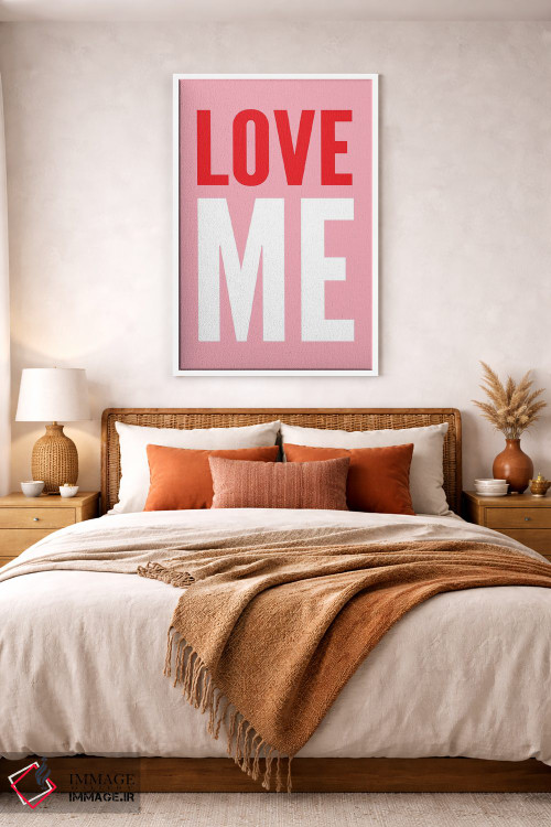 تابلو دکوراتیو عاشقم باش اثر پیکسی پیپر - D3W