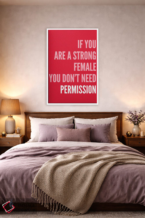 تابلو دکوراتیو اگر زن قدرتمندی هستی اثر پیکسی پیپر - D2W