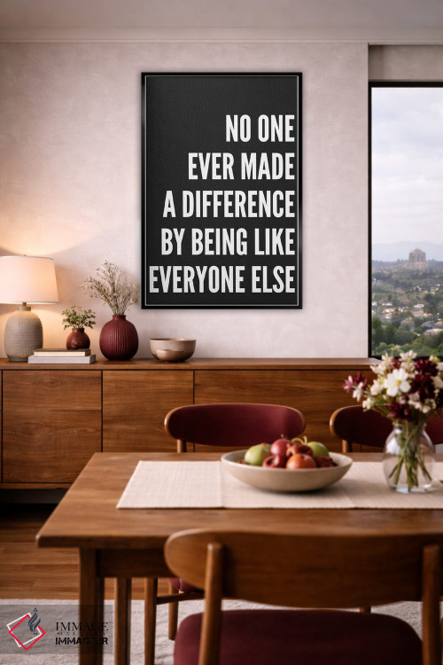 تابلو دکوراتیو هیچ کس هرگز تغییری ایجاد نکرد اثر پیکسی پیپر - D3B