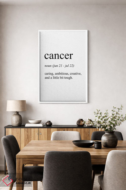 تابلو دکوراتیو سرطان اثر پیکسی پیپر - D2W