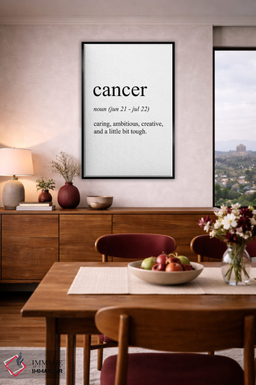 تابلو دکوراتیو سرطان اثر پیکسی پیپر - D4B