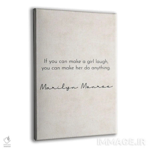 تابلو دکوراتیو یک دختر را بخندان اثر پیکسی پیپر - نمای پرسپکتیو محصول