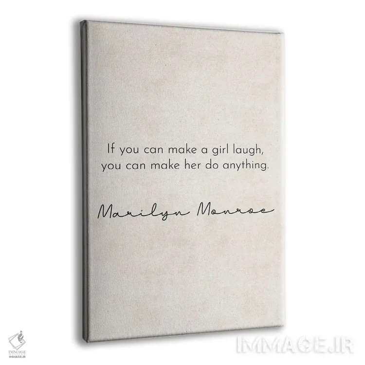 تابلو دکوراتیو یک دختر را بخندان اثر پیکسی پیپر - نمای پرسپکتیو محصول