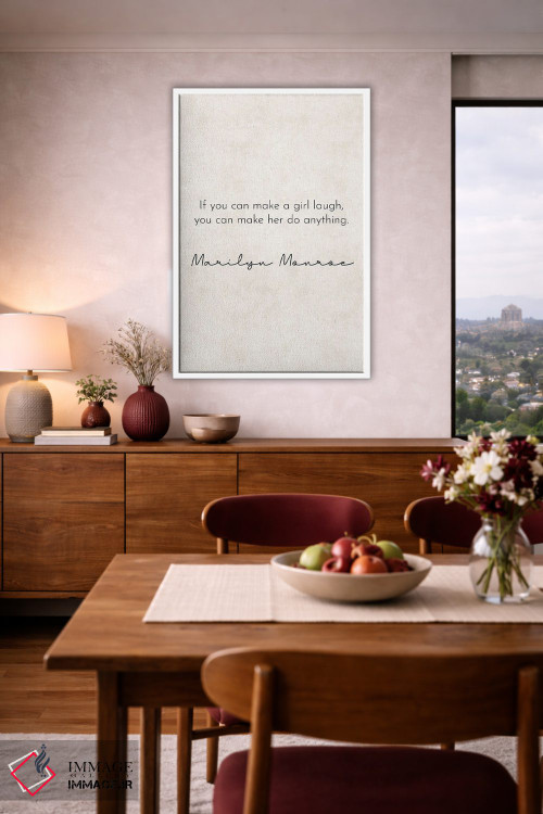 تابلو دکوراتیو یک دختر را بخندان اثر پیکسی پیپر - D3W