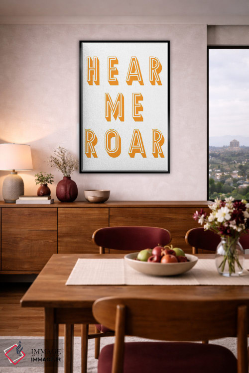 تابلو دکوراتیو غرش مرا بشنو اثر پیکسی پیپر - D5B