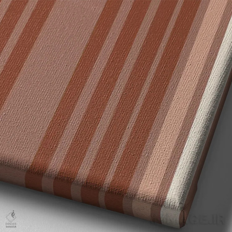 تابلو مینیمال آبری پاییزی اثر پیکسی پیپر - نمای نزدیک بافت بوم