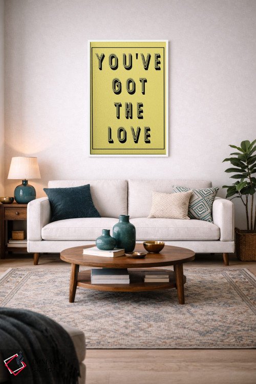 تابلو دکوراتیو تو عشق را داری اثر پیکسی پیپر - D2W