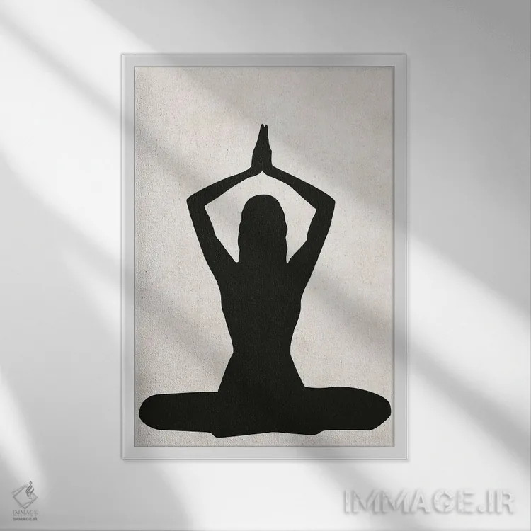 تابلو مینیمال الگای پاییزی اثر پیکسی پیپر - نمای قابدار سفید