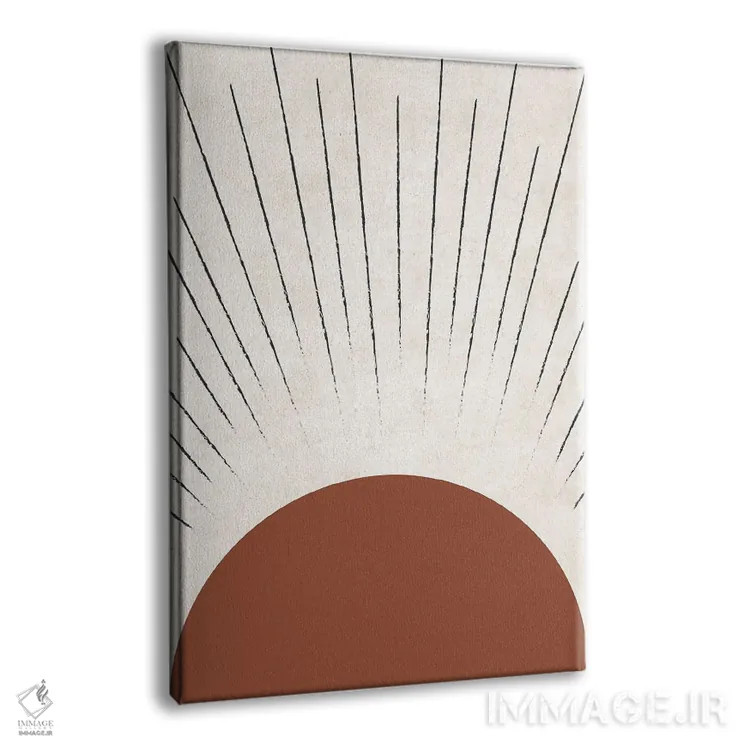 تابلو مینیمال ساشا سان پاییزی اثر پیکسی پیپر - نمای پرسپکتیو محصول