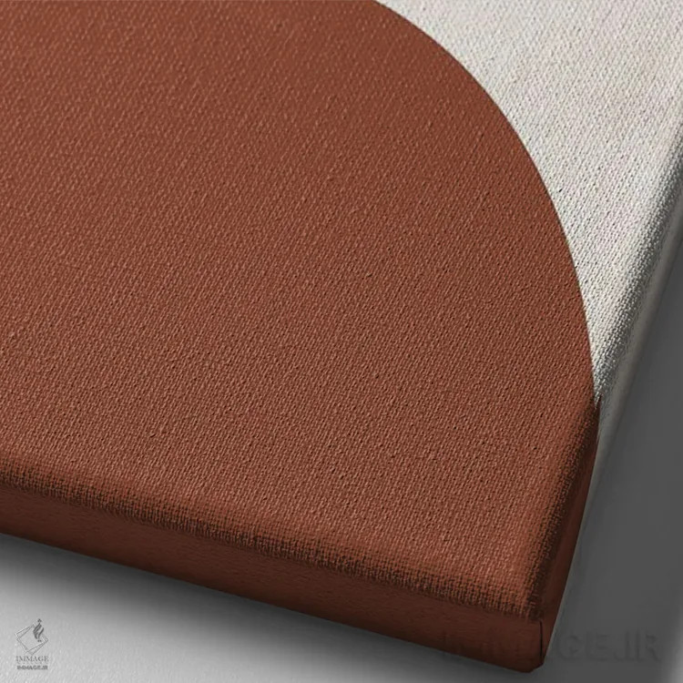 تابلو مینیمال ساشا سان پاییزی اثر پیکسی پیپر - نمای نزدیک بافت بوم