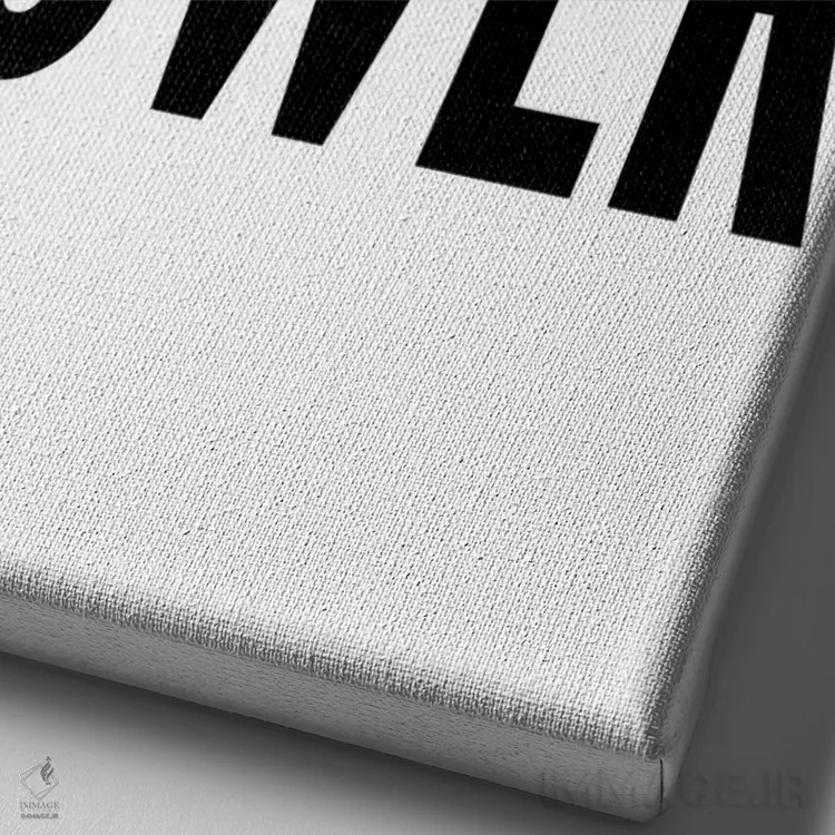 تابلو مدرن قدرت دخترانه اثر پیکسی پیپر - نمای نزدیک بافت بوم