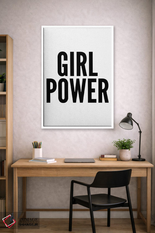 تابلو مدرن قدرت دخترانه اثر پیکسی پیپر - D1W