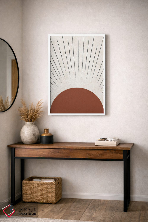 تابلو مینیمال ساشا سان پاییزی اثر پیکسی پیپر - D2W