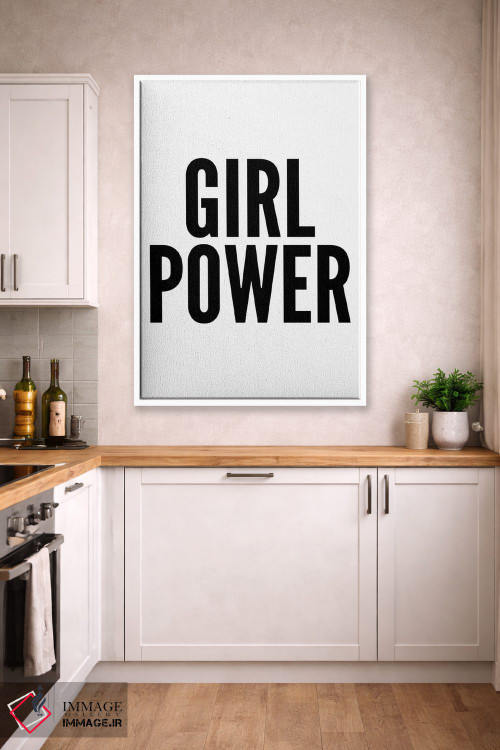 تابلو مدرن قدرت دخترانه اثر پیکسی پیپر - D3W