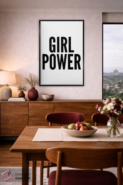 تابلو مدرن قدرت دخترانه اثر پیکسی پیپر - D4B