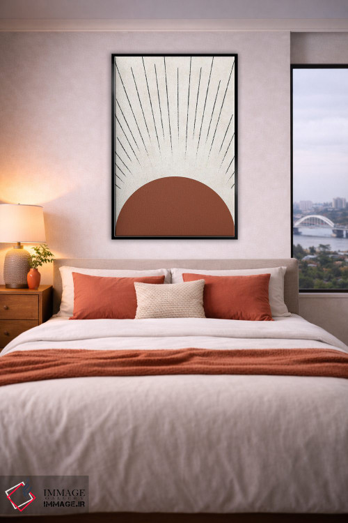 تابلو مینیمال ساشا سان پاییزی اثر پیکسی پیپر - D5B