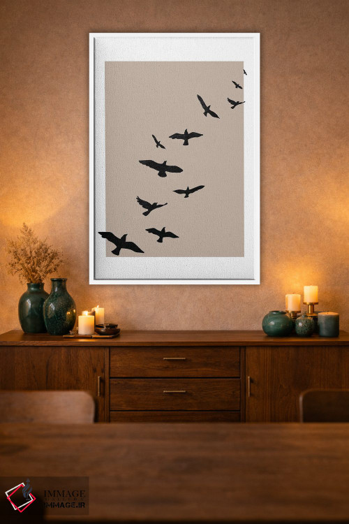 تابلو مینیمال اسکای پاییزی اثر پیکسی پیپر - D1W