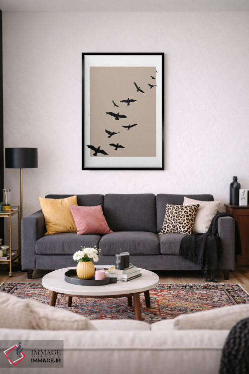 تابلو مینیمال اسکای پاییزی اثر پیکسی پیپر - D3B