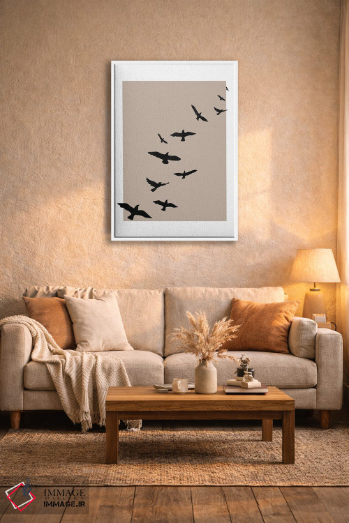 تابلو مینیمال اسکای پاییزی اثر پیکسی پیپر - D2W