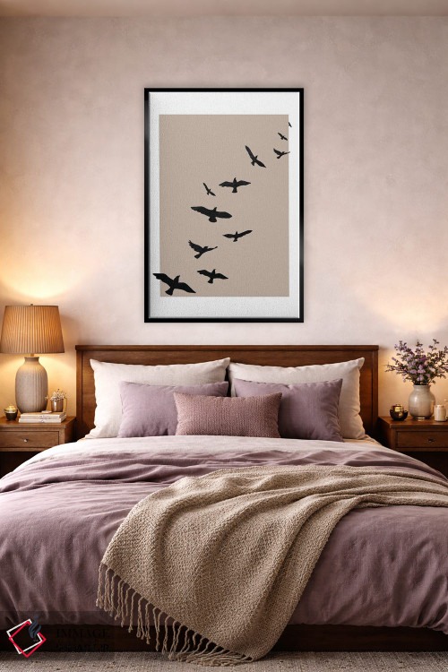 تابلو مینیمال اسکای پاییزی اثر پیکسی پیپر - D4B