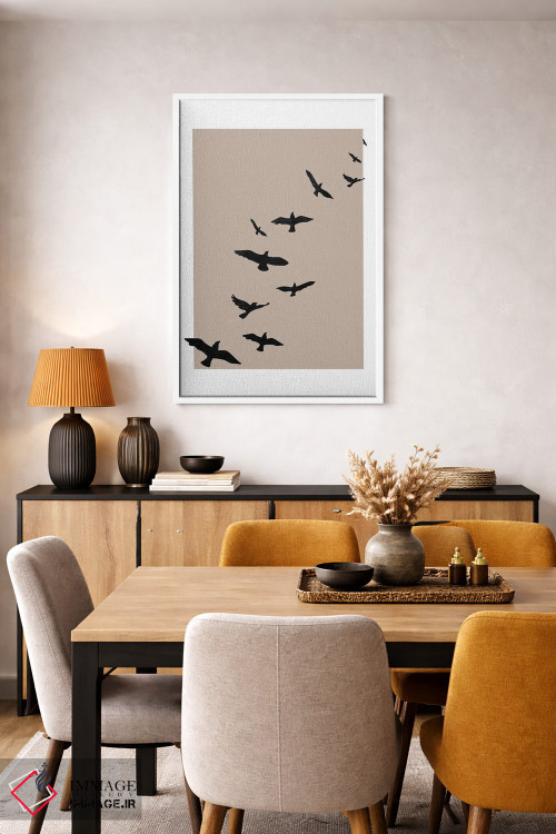 تابلو مینیمال اسکای پاییزی اثر پیکسی پیپر - D5W