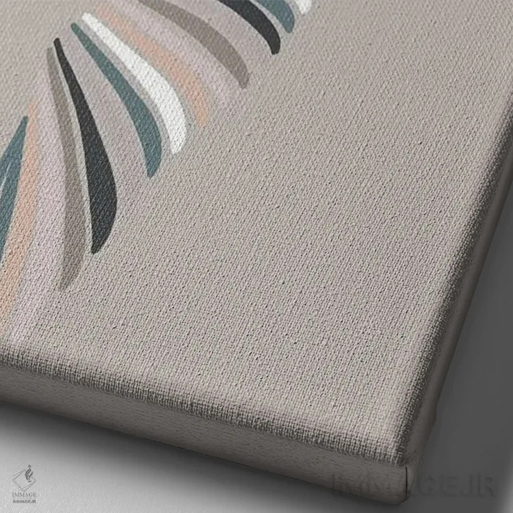 تابلو مینیمال پرنده الهام گرفته اثر پیکسی پیپر - نمای نزدیک بافت بوم