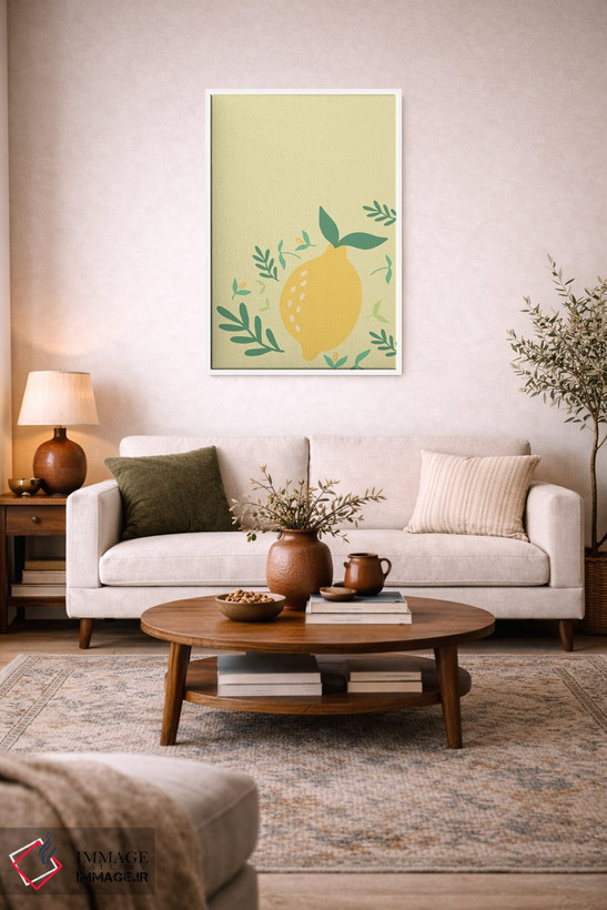 تابلو مینیمال لیمو در گوشه اثر پیکسی پیپر - D2W