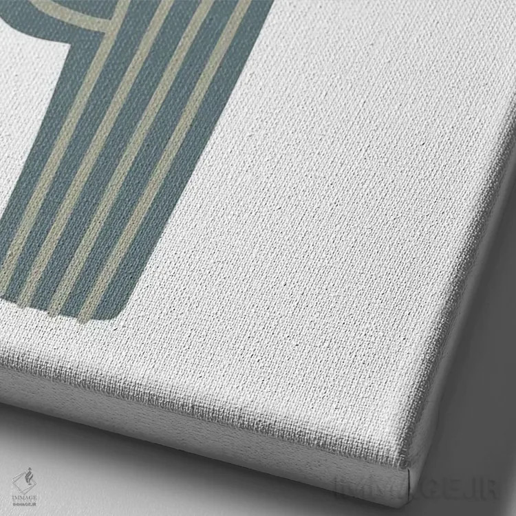 تابلو مینیمال کاکتوس طبیعی الهام گرفته اثر پیکسی پیپر - نمای نزدیک بافت بوم