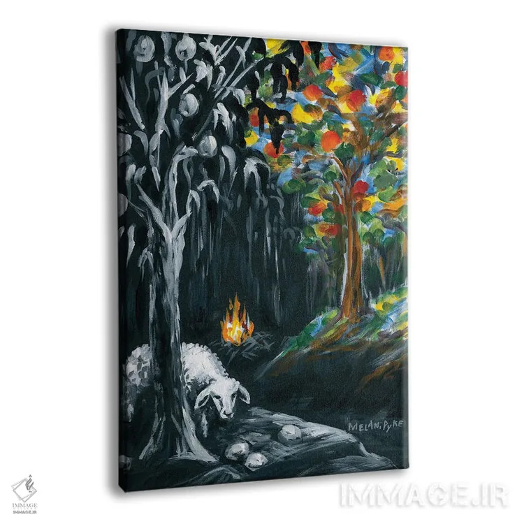 تابلو دکوراتیو میوه بد، میوه خوب اثر ملانی پایک - نمای پرسپکتیو محصول