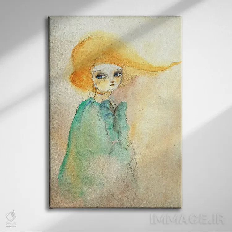 تابلو دکوراتیو پنه لوپه اثر پائولا زاکیمی - نمای روبهرو روی دیوار