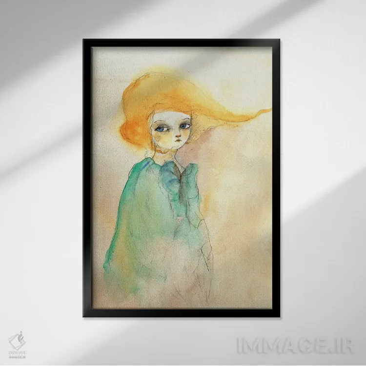 تابلو دکوراتیو پنه لوپه اثر پائولا زاکیمی - نمای قابدار مشکی