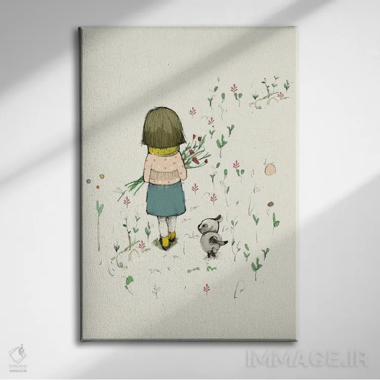 تابلو دکوراتیو با هم اثر پائولا زاکیمی - نمای روبهرو روی دیوار