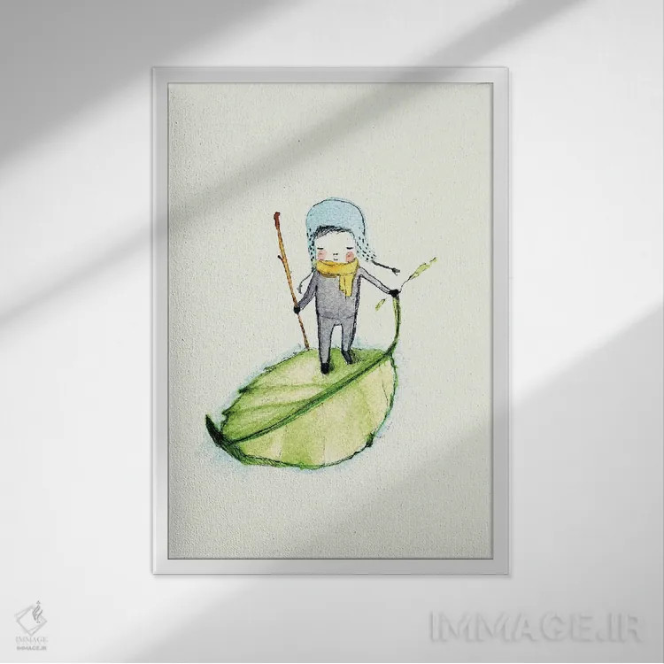 تابلو دکوراتیو پدرو اثر پائولا زاکیمی - نمای قابدار سفید
