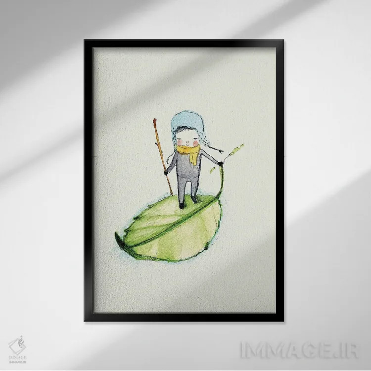 تابلو دکوراتیو پدرو اثر پائولا زاکیمی - نمای قابدار مشکی