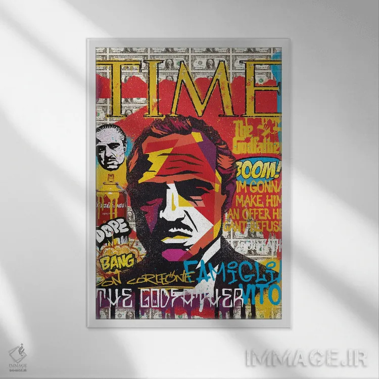 تابلو دکوراتیو پدرخوانده اثر کوئکسو دیزاینز - نمای قابدار سفید