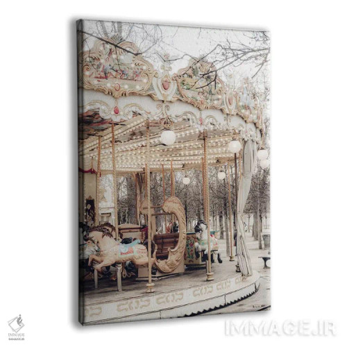 تابلو دکوراتیو گردونه ی بازی پاریس X اثر گریس دیجیتال آرت کو - نمای پرسپکتیو محصول