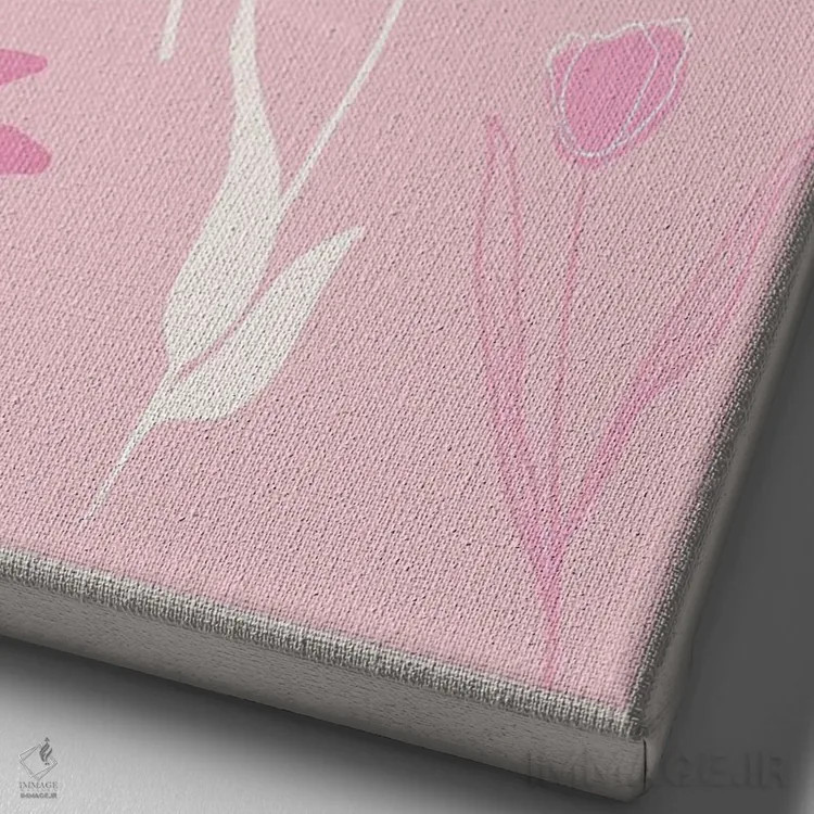 تابلو مینیمال بازار گل کپنهاگ اثر گریس دیجیتال آرت کو - نمای نزدیک بافت بوم