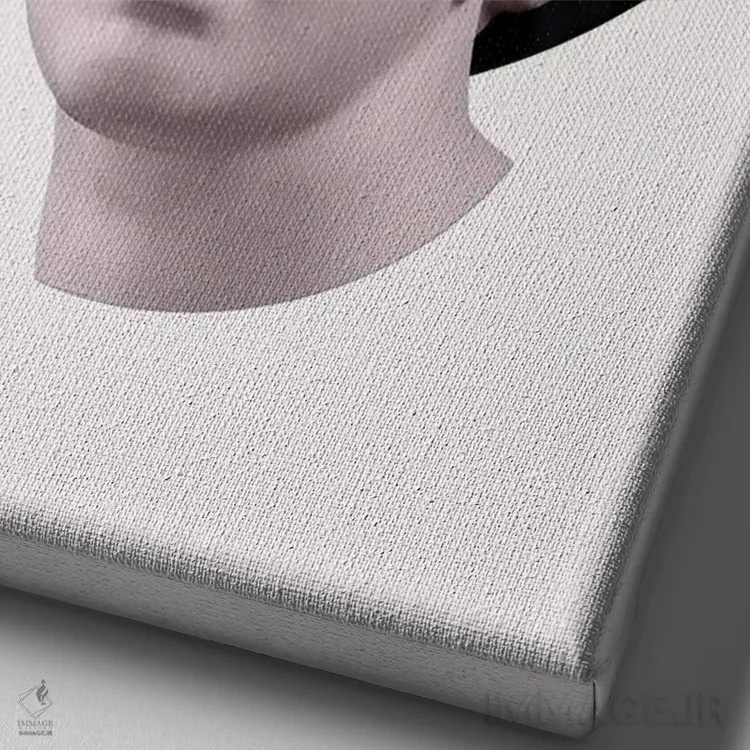 تابلو دکوراتیو چاپ ونوس مانیفست اثر گریس دیجیتال آرت کو - نمای نزدیک بافت بوم